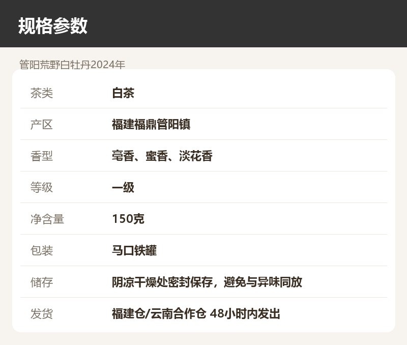 管阳荒野白牡丹2024年 详情图